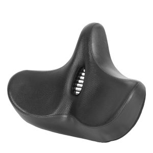 Bike Saddle| E-bike Saddle| Extra Wide Oversized Comfort Bicycle Seat| Breathable Cutout Shock-Absorbing Cushion