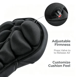 3D Airbag Bike Seat Cover| Inflatable Heat Dissipation & Thermal Isolation Saddle Cushion|Universal for Mountain Bikes